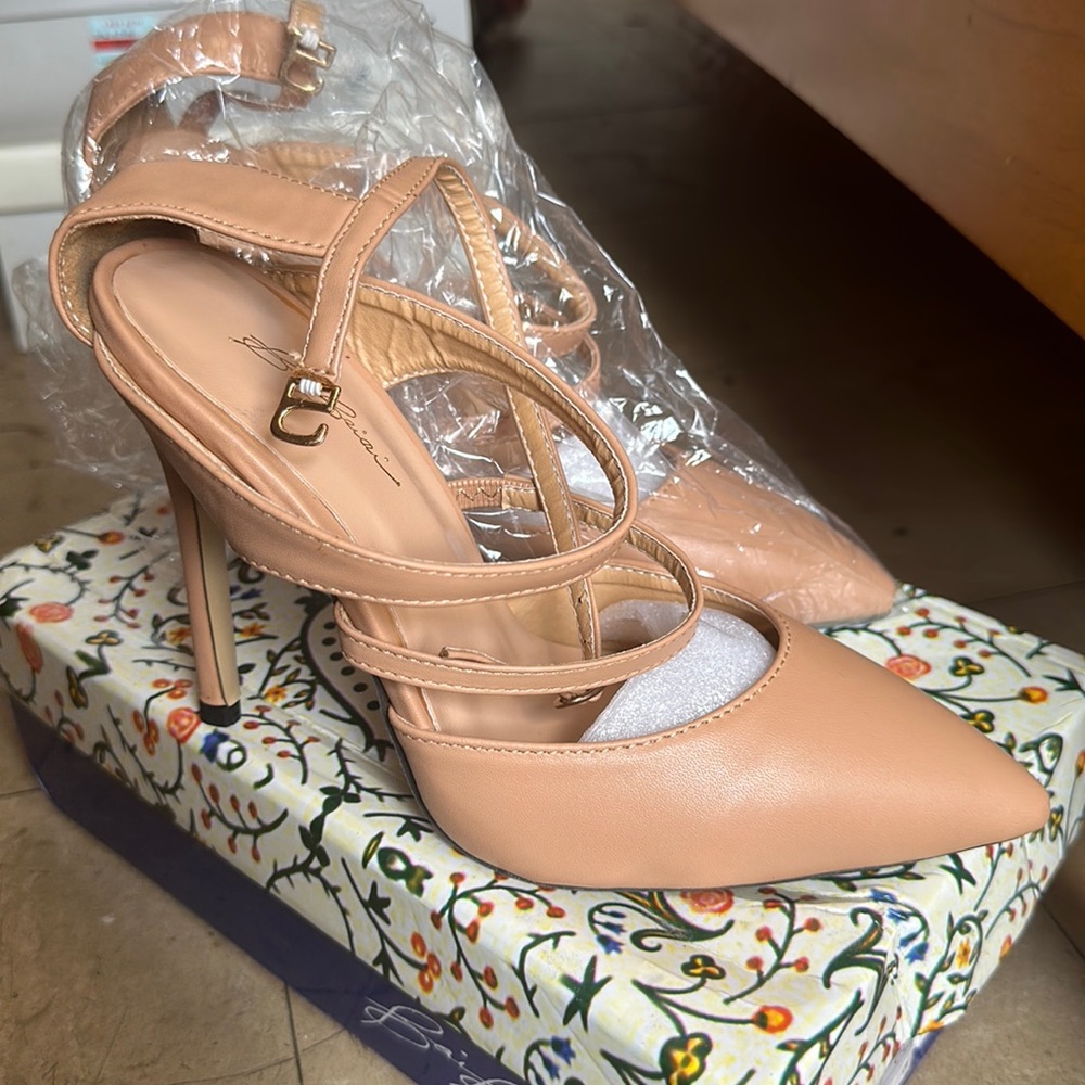 Bai Beiai Nude Heels in Size 38